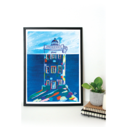 Phare "A3 Kermorvan pastel"